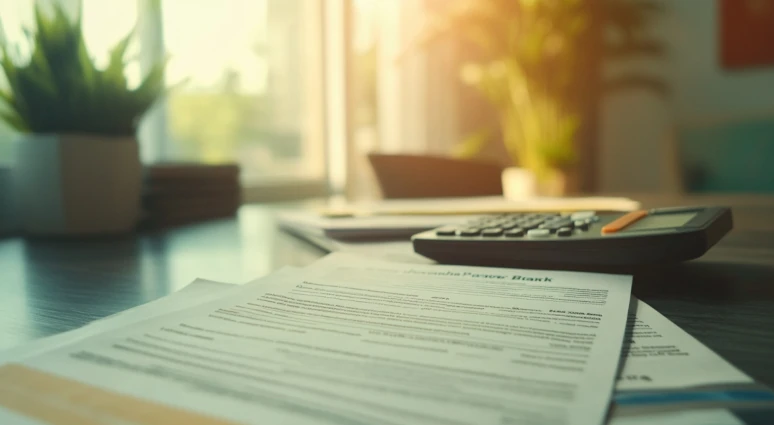 Porównanie pożyczek bankowych i pozabankowych – dokumenty finansowe na biurku